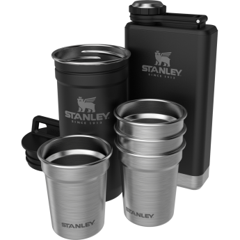 Набор: стопки STANLEY ADVENTURE 0,59L + фляга STANLEY ADVENTURE 0,23L 10-01883-035 черный